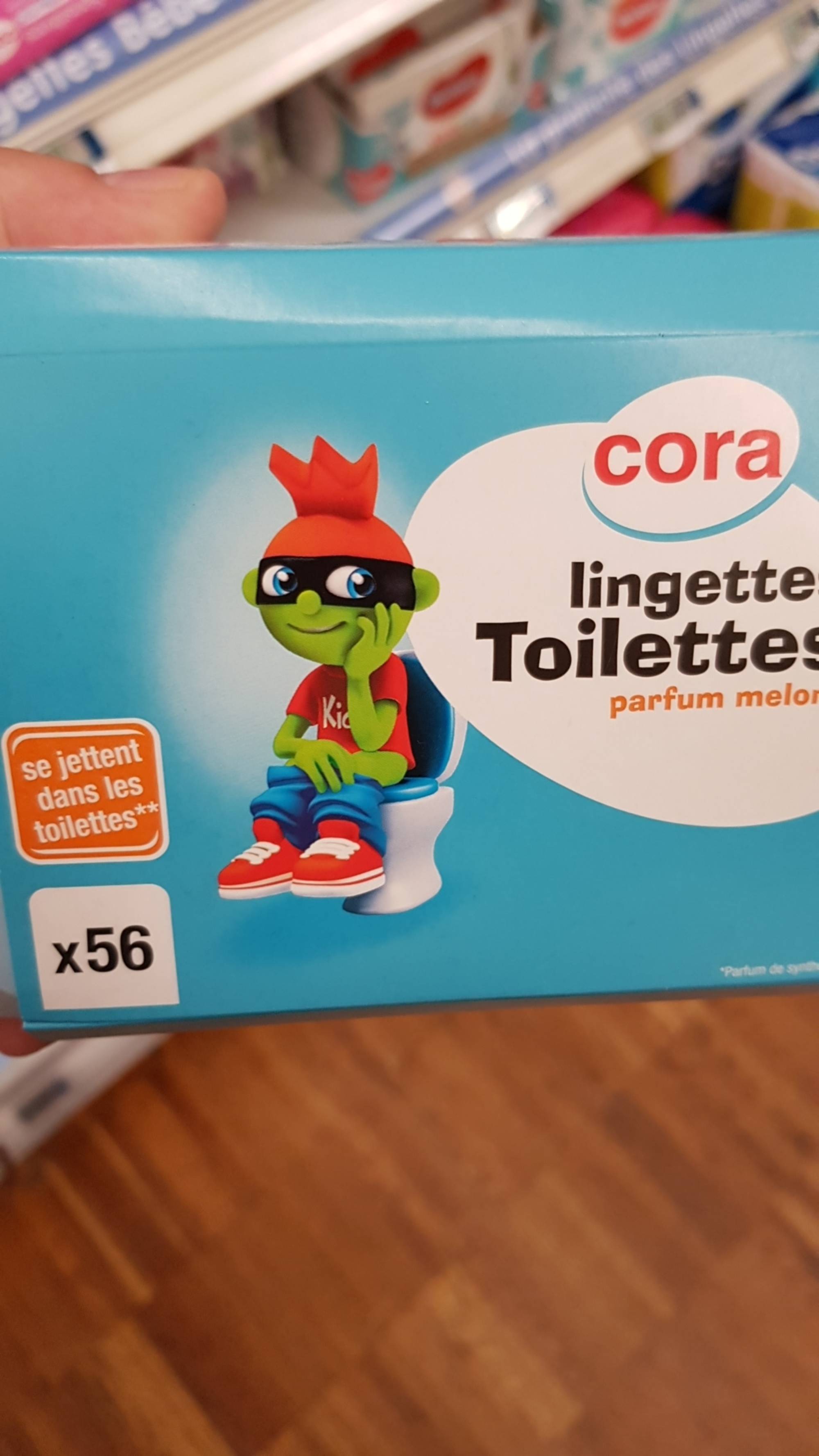 CORA - Lingette toilettes parfum melon