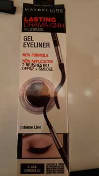MAYBELLINE - Gel eyeliner 07 Black chrome