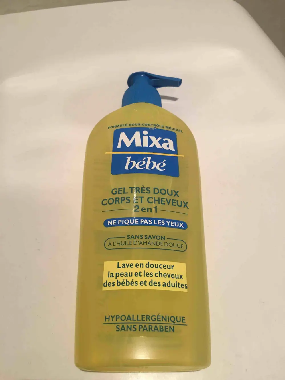 MIXA - Bébé - Gel très doux corps et cheveux 2 en 1