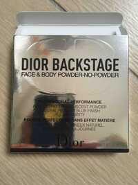 DIOR - Dior backstage - Poudre perfectrice sans effet matière