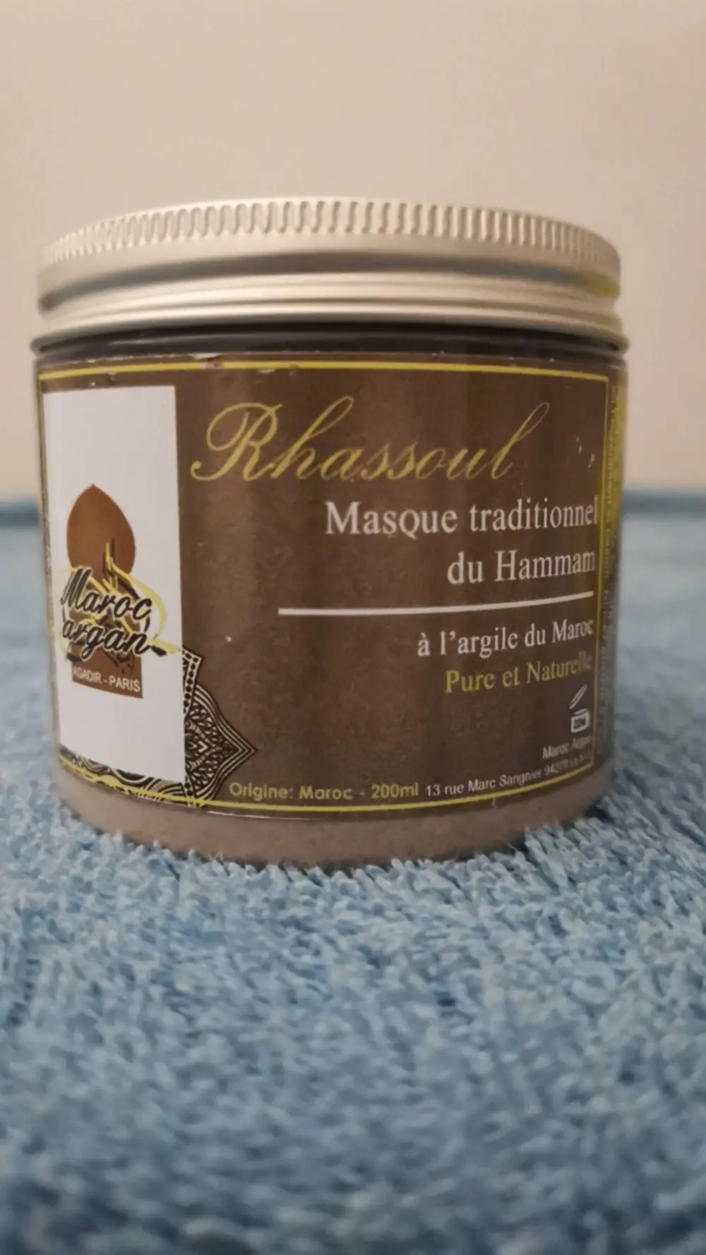 MAROC ARGAN - Rhassoul - Masque traditionnel du Hammam 