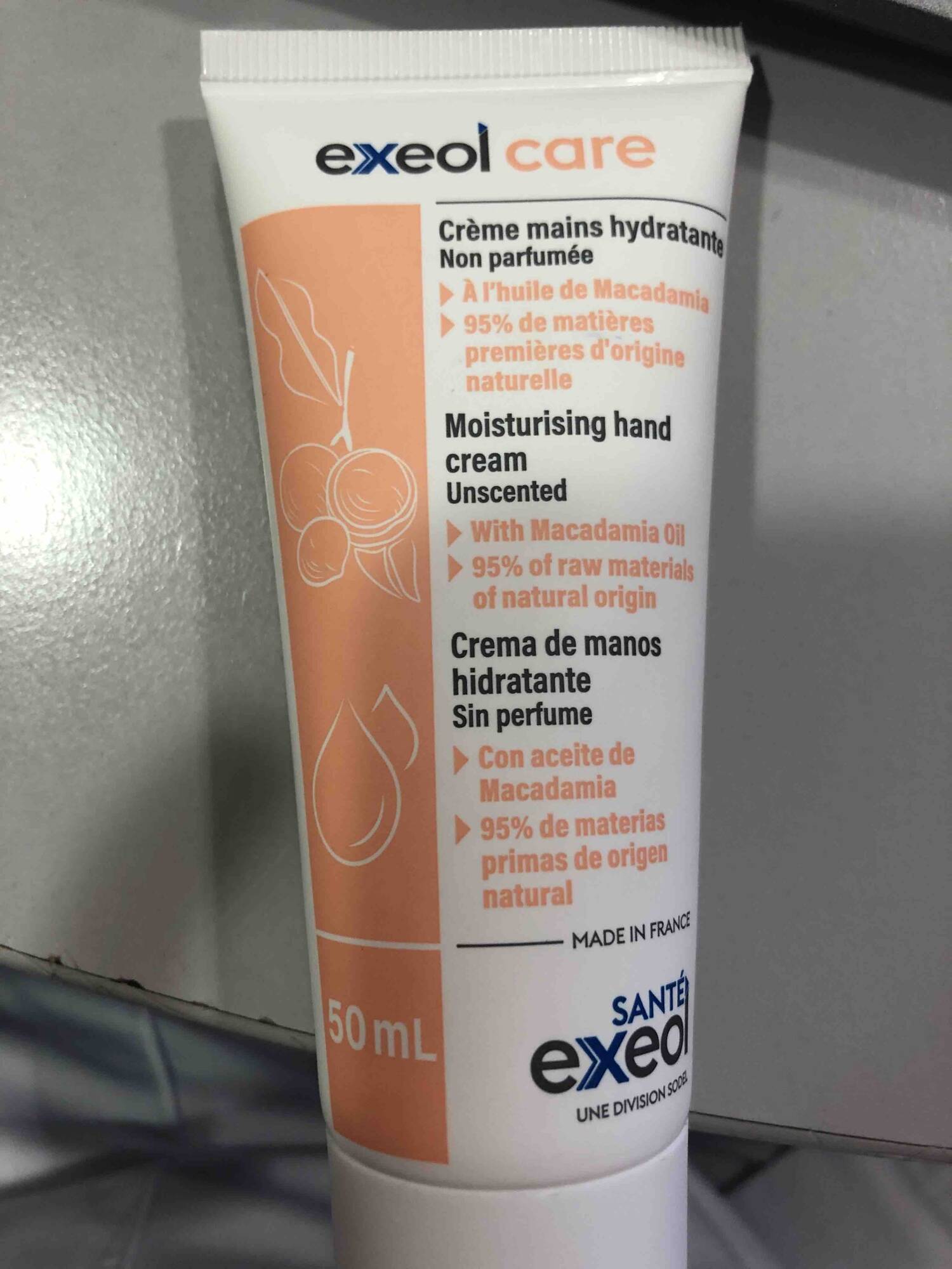 EXEOL CARE - Crème mains hydratante non parfumée