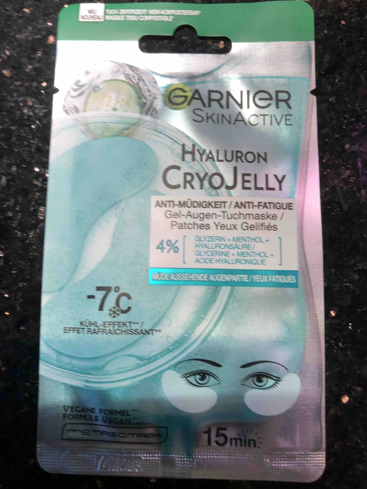 GARNIER - Hyaluron cryon jelly - Patches yeux gélifiés
