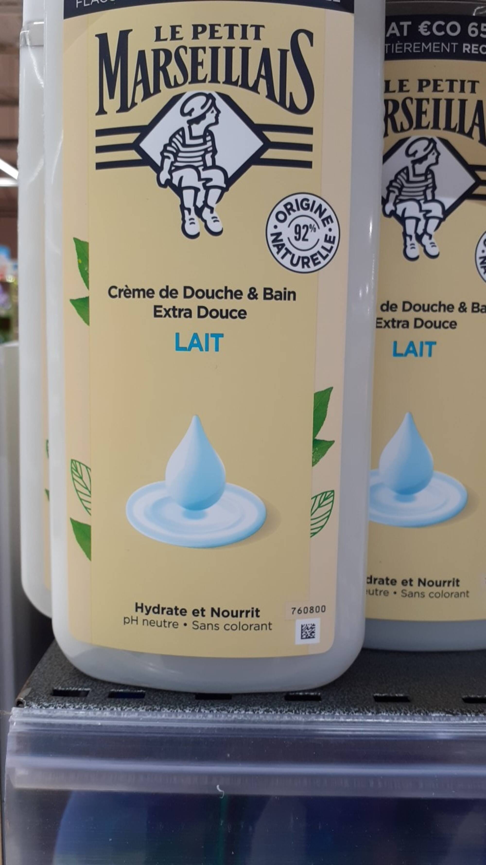 LE PETIT MARSEILLAIS - Lait - Crème de douche & Bain extra douce