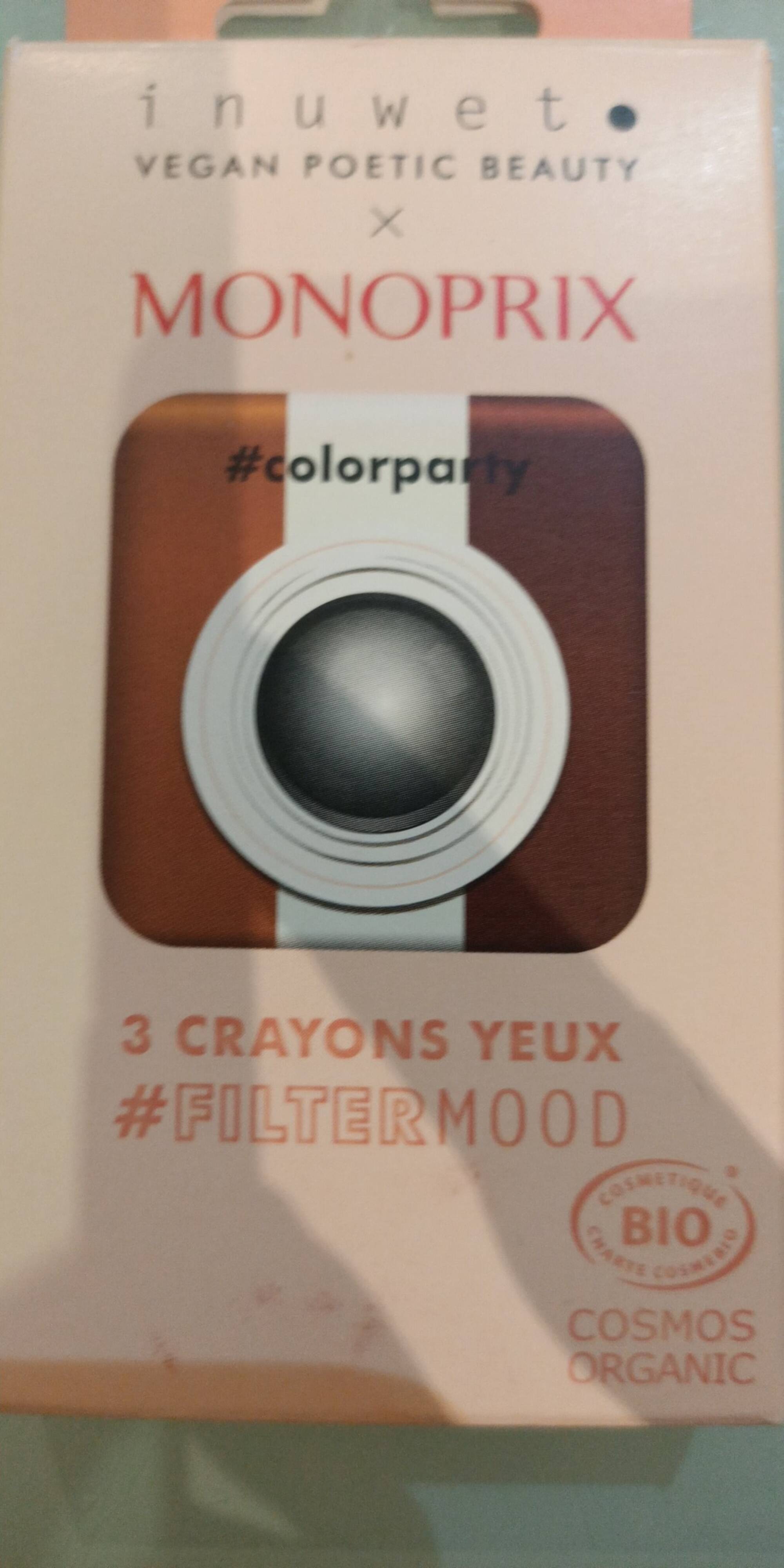 MONOPRIX - #Colorparty - 3 Crayons yeux