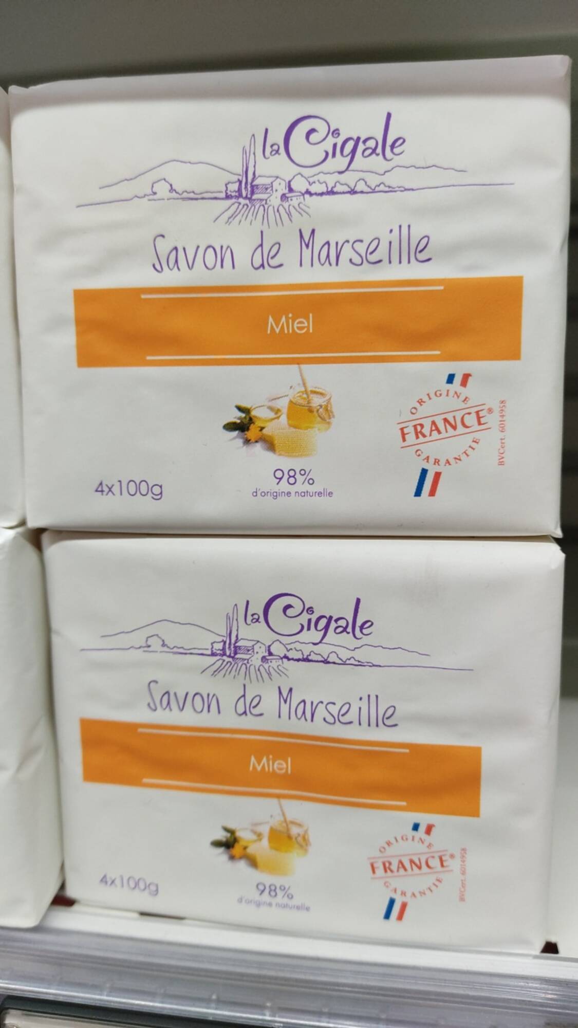 LA CIGALE - Savon de Marseille miel
