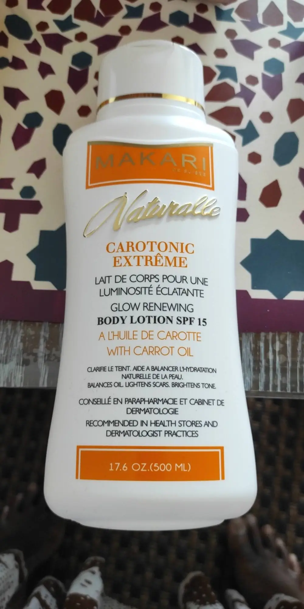 MAKARI - Naturalle Carotonic extrême - Lait de corps luminosité éclatante SPF 15