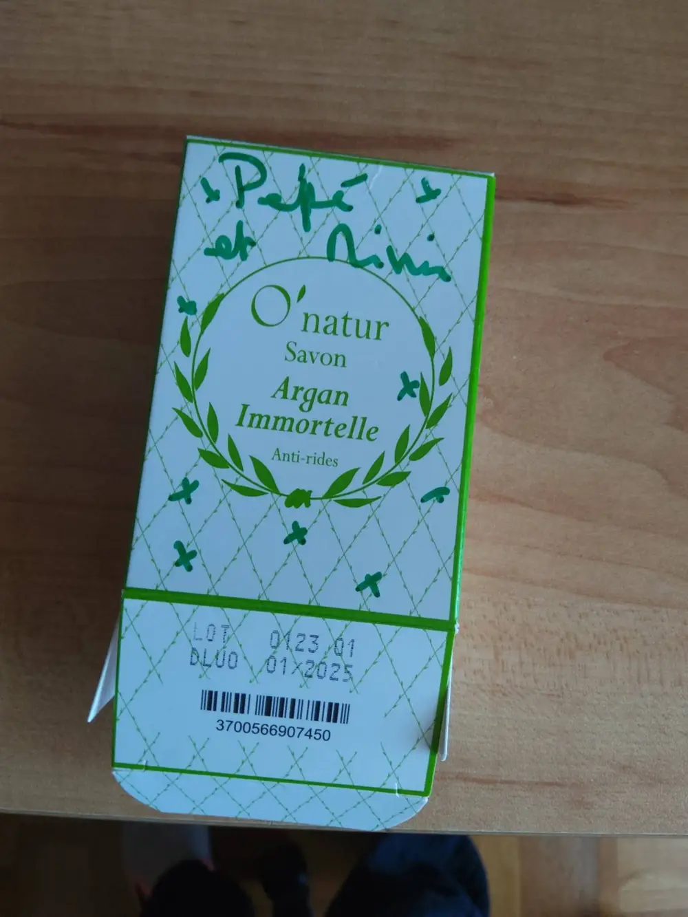 O'NATUR - Savon argan immortelle anti-rides