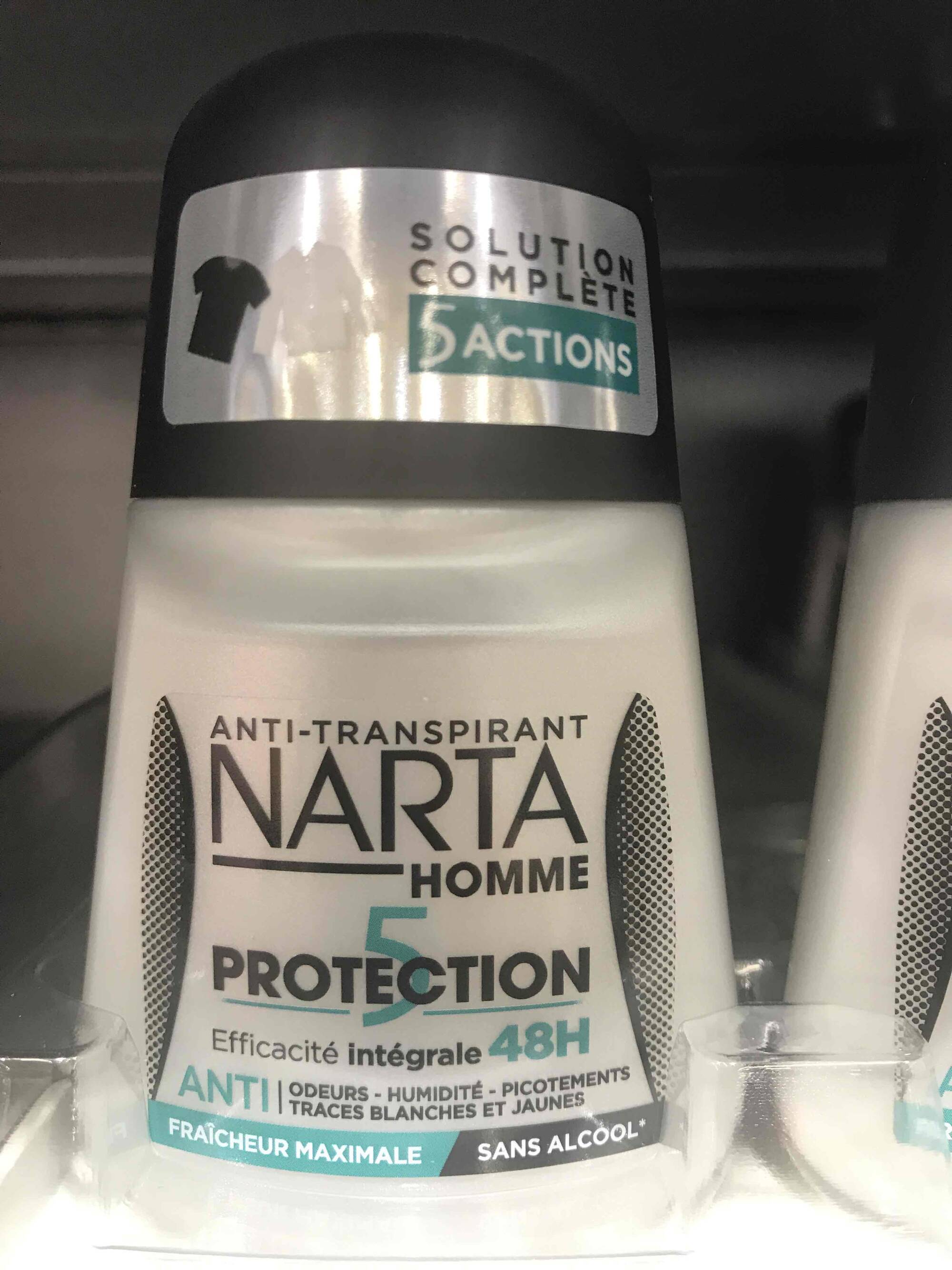NARTA - Anti-transpirant protection 48h homme 