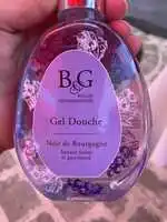 B&G BULLES GOURMANDISES - Gel douche noir de Bourgogne