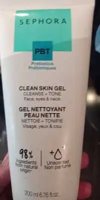 SEPHORA - PBT - Gel nettoyant peau nette