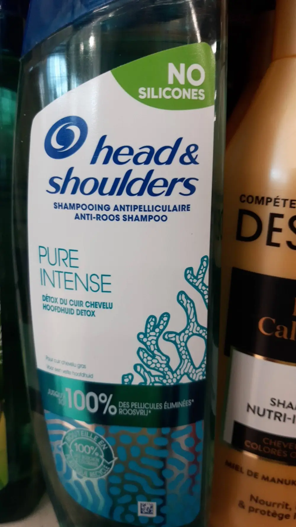 HEAD & SHOULDERS - Pure intense - Shampooing antipelliculaire 