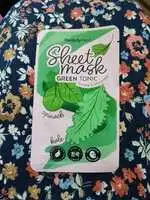 THE BEAUTY DEPT - Sheet mask green tonic spinch kale