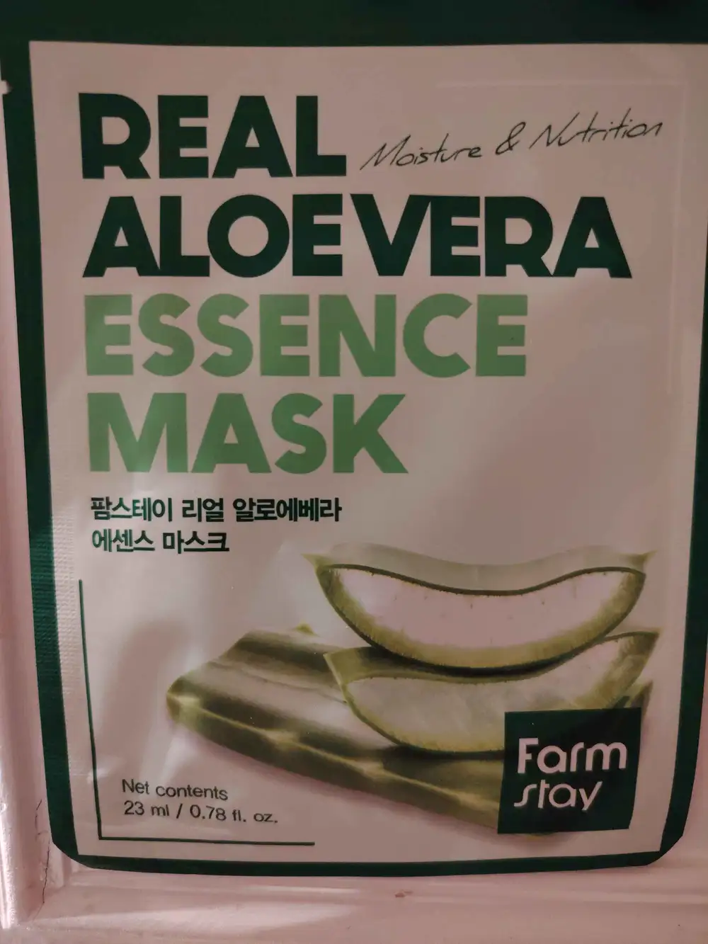 FARM STAY - Real aloe vera - Essence mask
