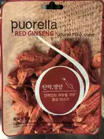 PUORELLA - Red ginseng - Natural mask sheet