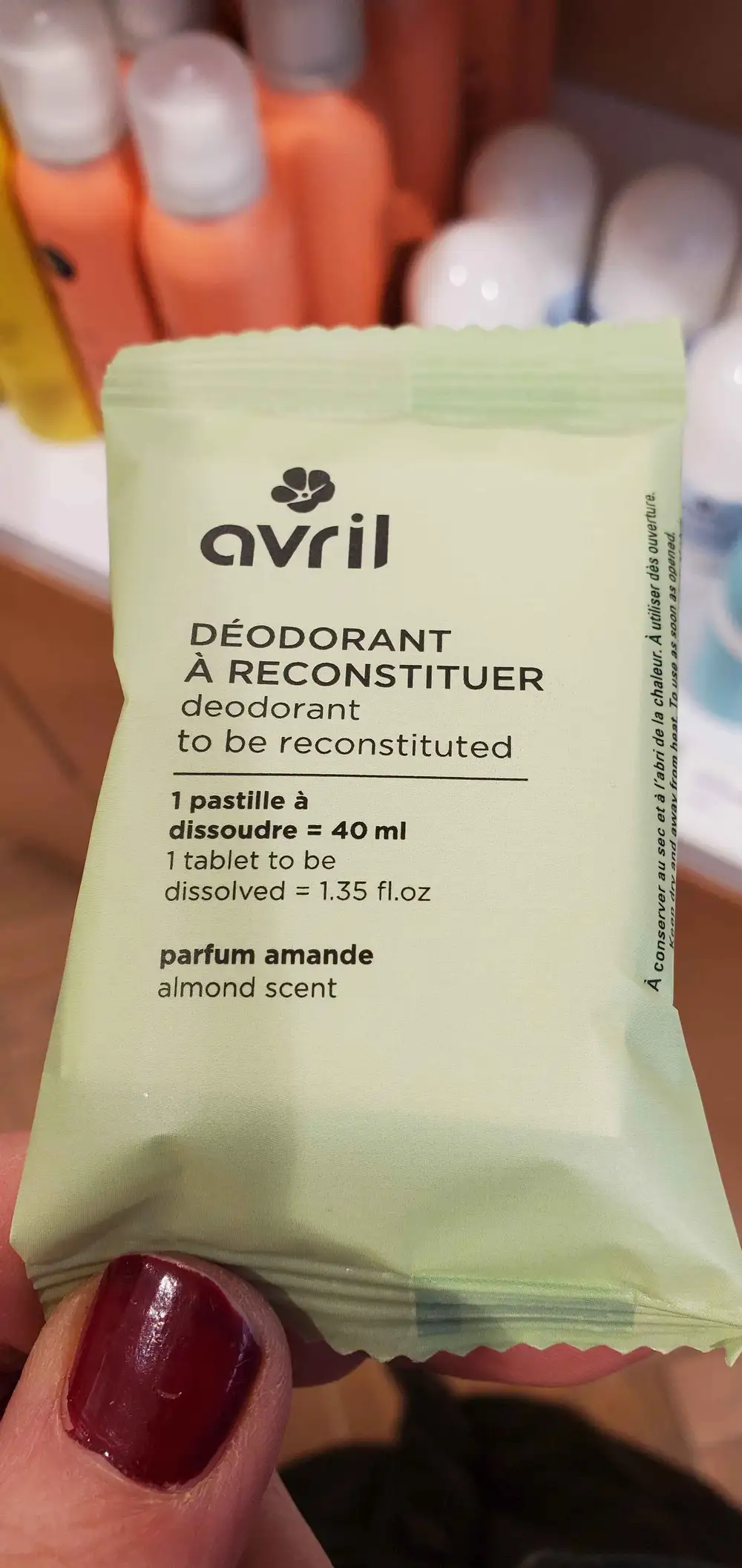 AVRIL - Déodorant à reconstituer parfum amande