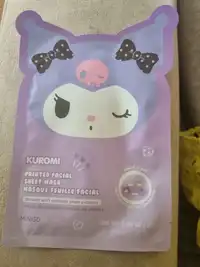 MINISO - Kuromi - Masque feuille facial