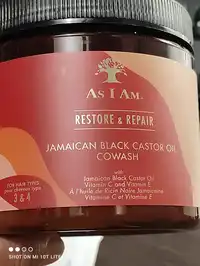 AS I AM - Jamaican black castor oil - Cowash