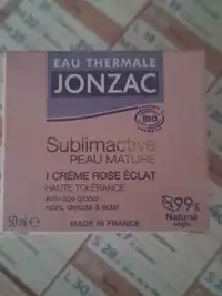 EAU THERMALE JONZAC - Sublimactive peau mature - Crème rose éclat