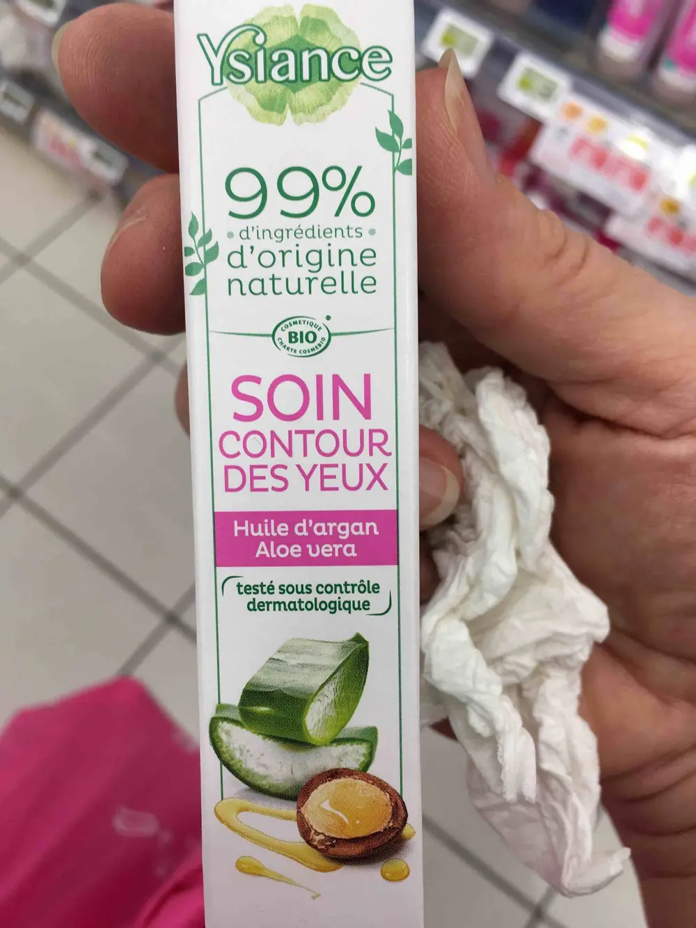 YSIANCE - Soin contour des yeux - Huile d'argan, aloe vera