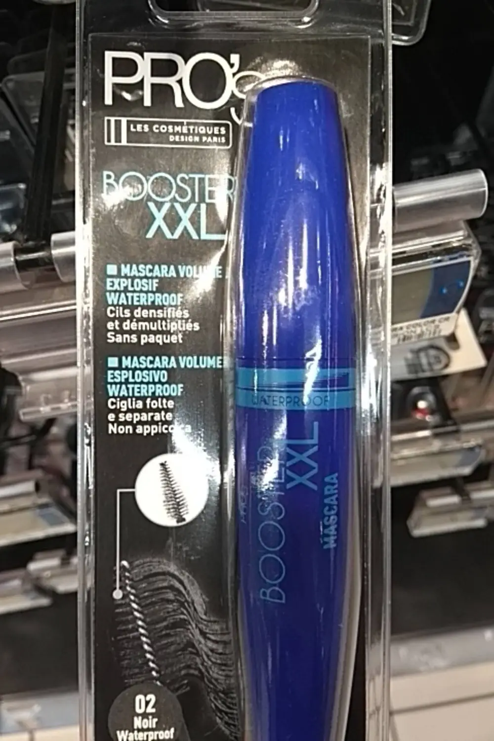 LES COSMÉTIQUES DESIGN PARIS - Pro's booster XXL - Mascara volume explosif 02 noir waterproof