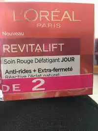 L'ORÉAL - Revitalift - Soin rouge défatiguant jour