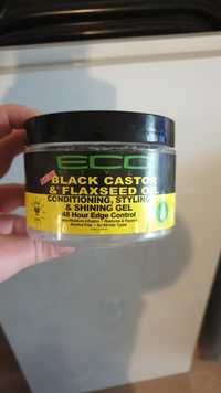 ECO STYLE - Black castor & flaxseed oil - Contiditoning styling & shining gel