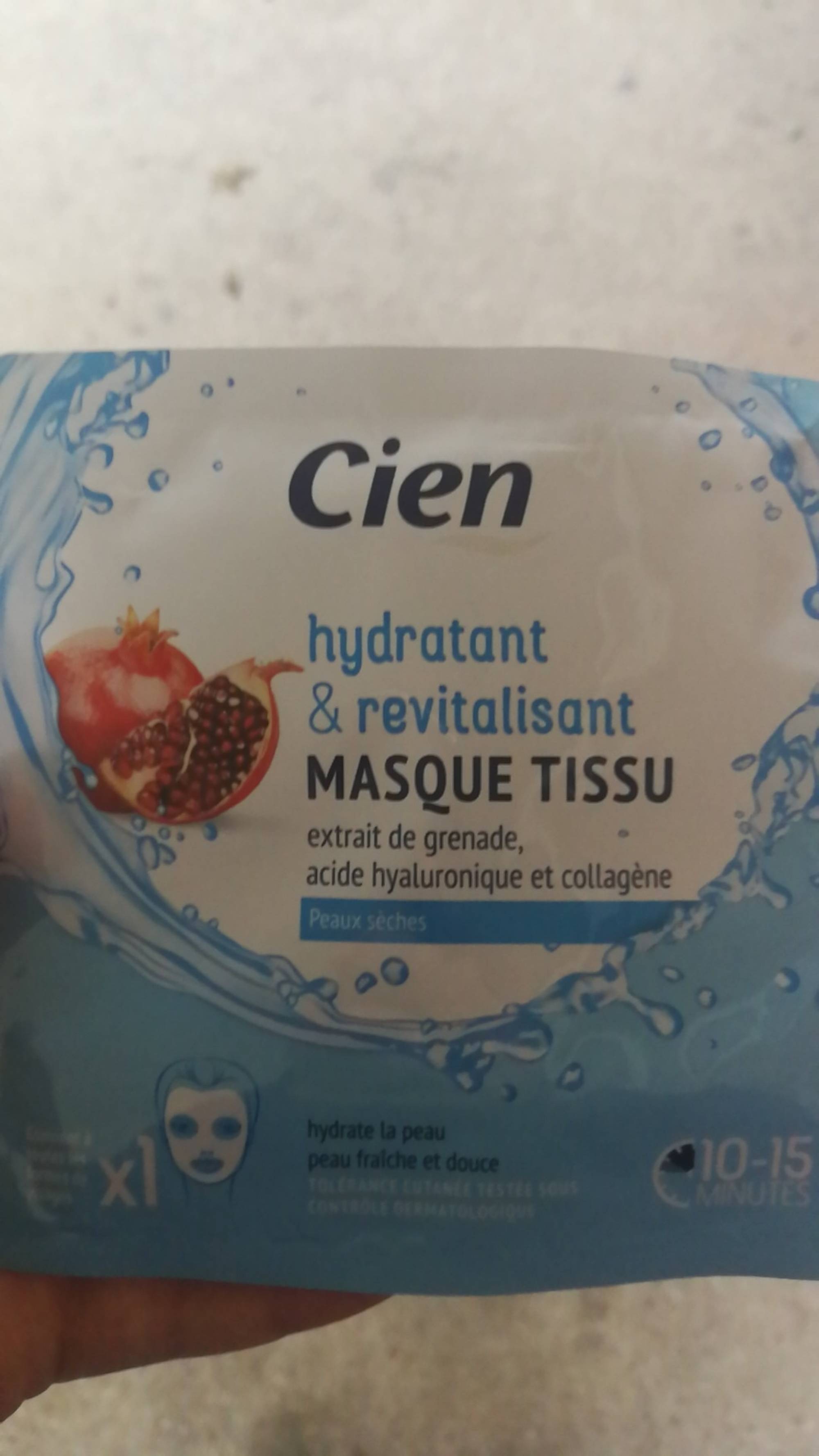 CIEN - Masque tissu hydratant & revitalisant