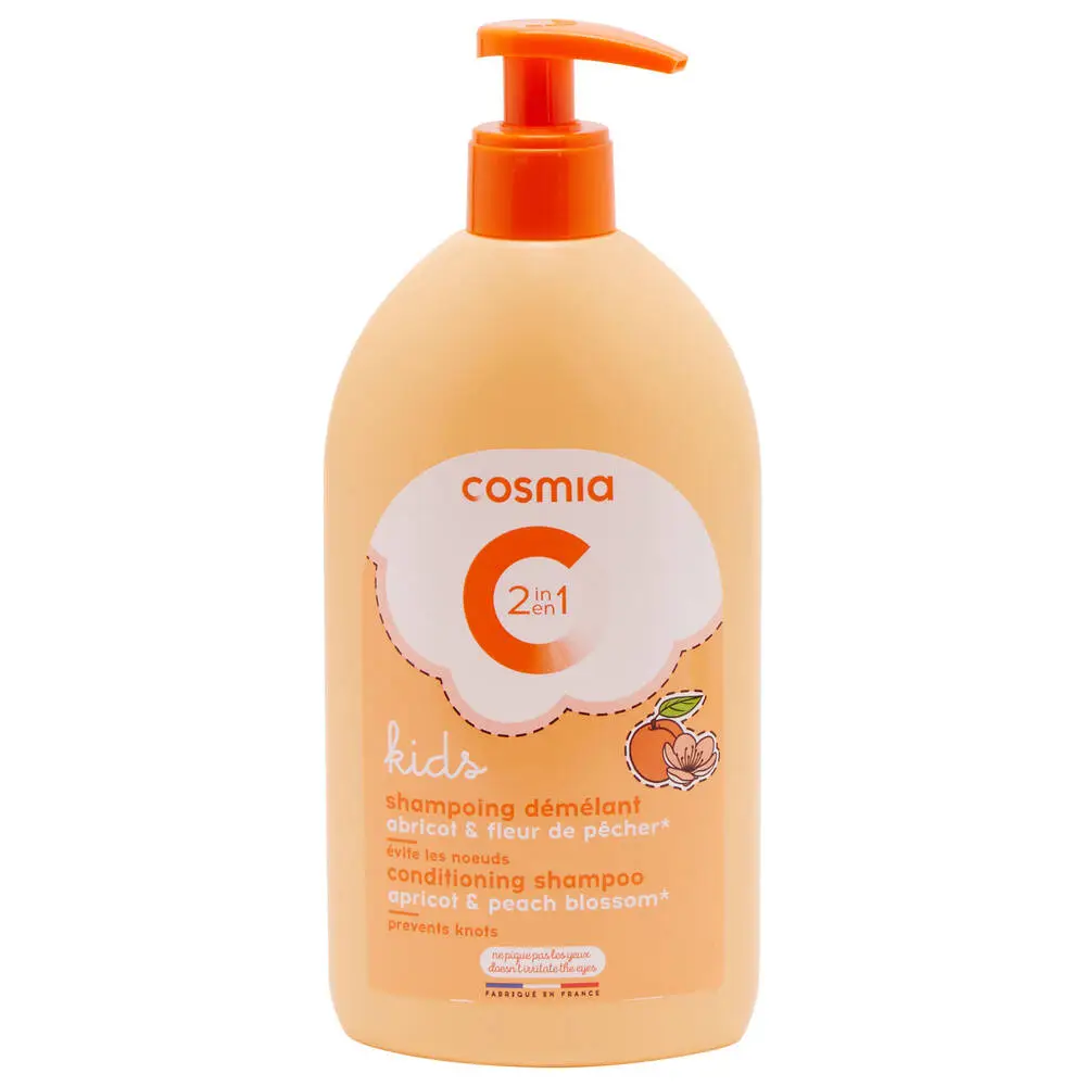 COSMIA BY AUCHAN - COSMIA ENFANTS 2 E N1 SHAMPOOING ABRICOT & FLEUR DE PECHE 400ML