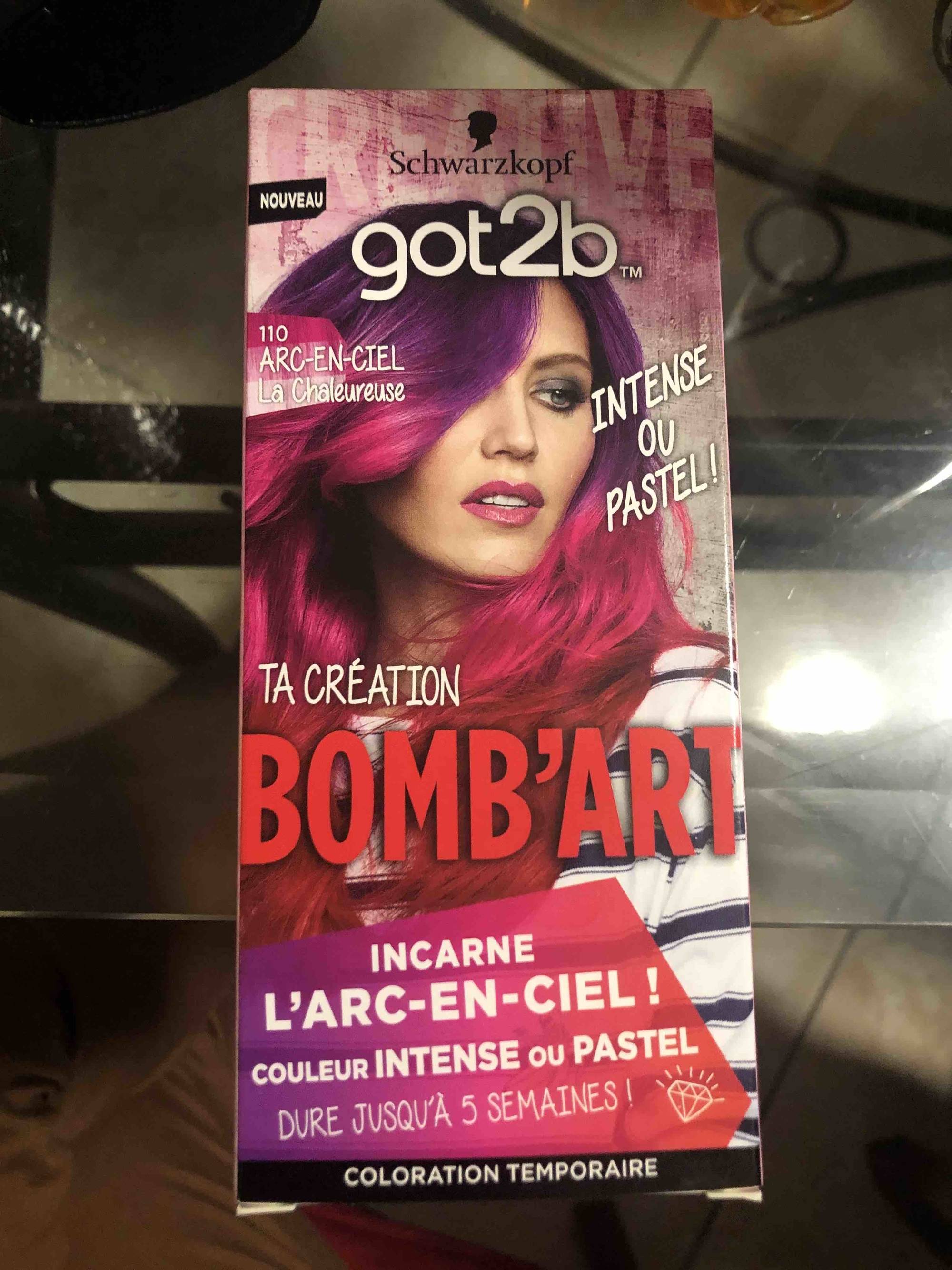 Schwarzkopf Got2B Bomb'Art - 110 Arc-en-ciel - Coloration Semi Permanente  Cheveux - INCI Beauty