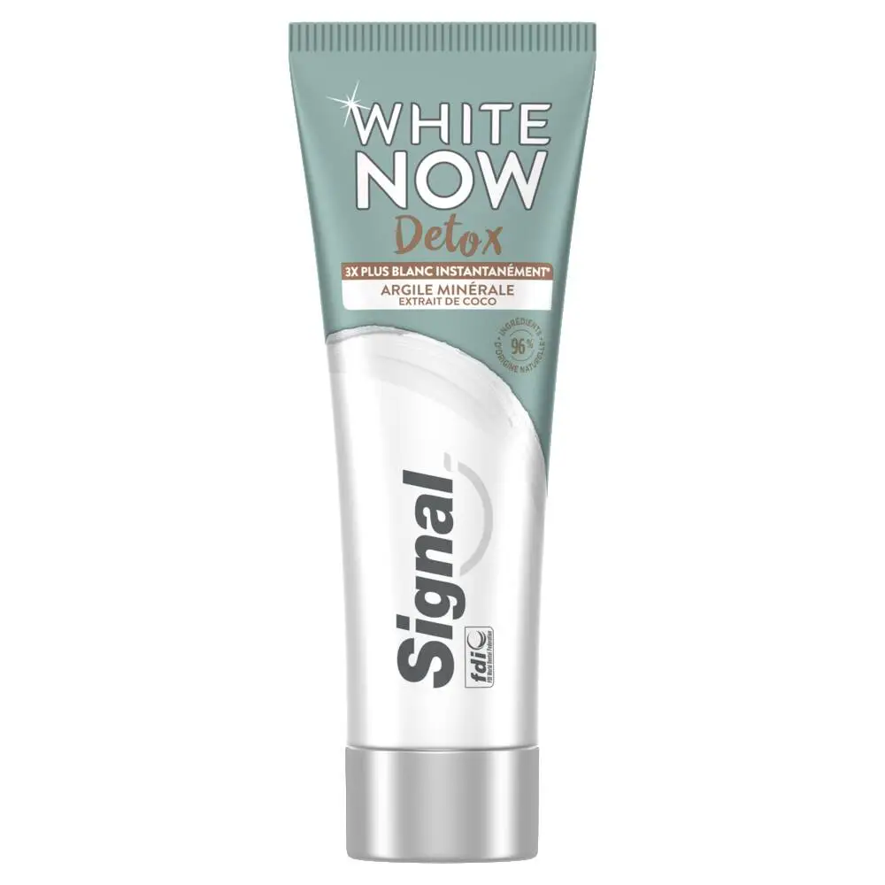 SIGNAL - Signal White Now Dentifrice Détox Argile Minérale & Coco 75ml