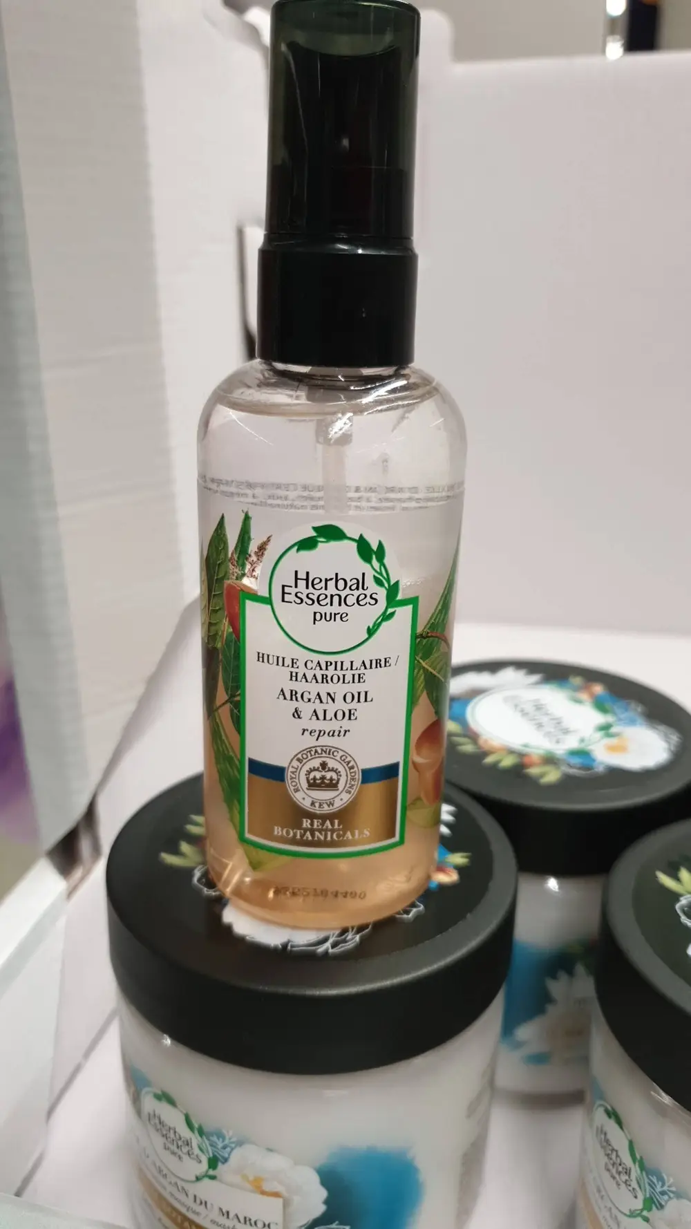 HERBAL ESSENCES - Huile capillaire - Argan oil & aloe