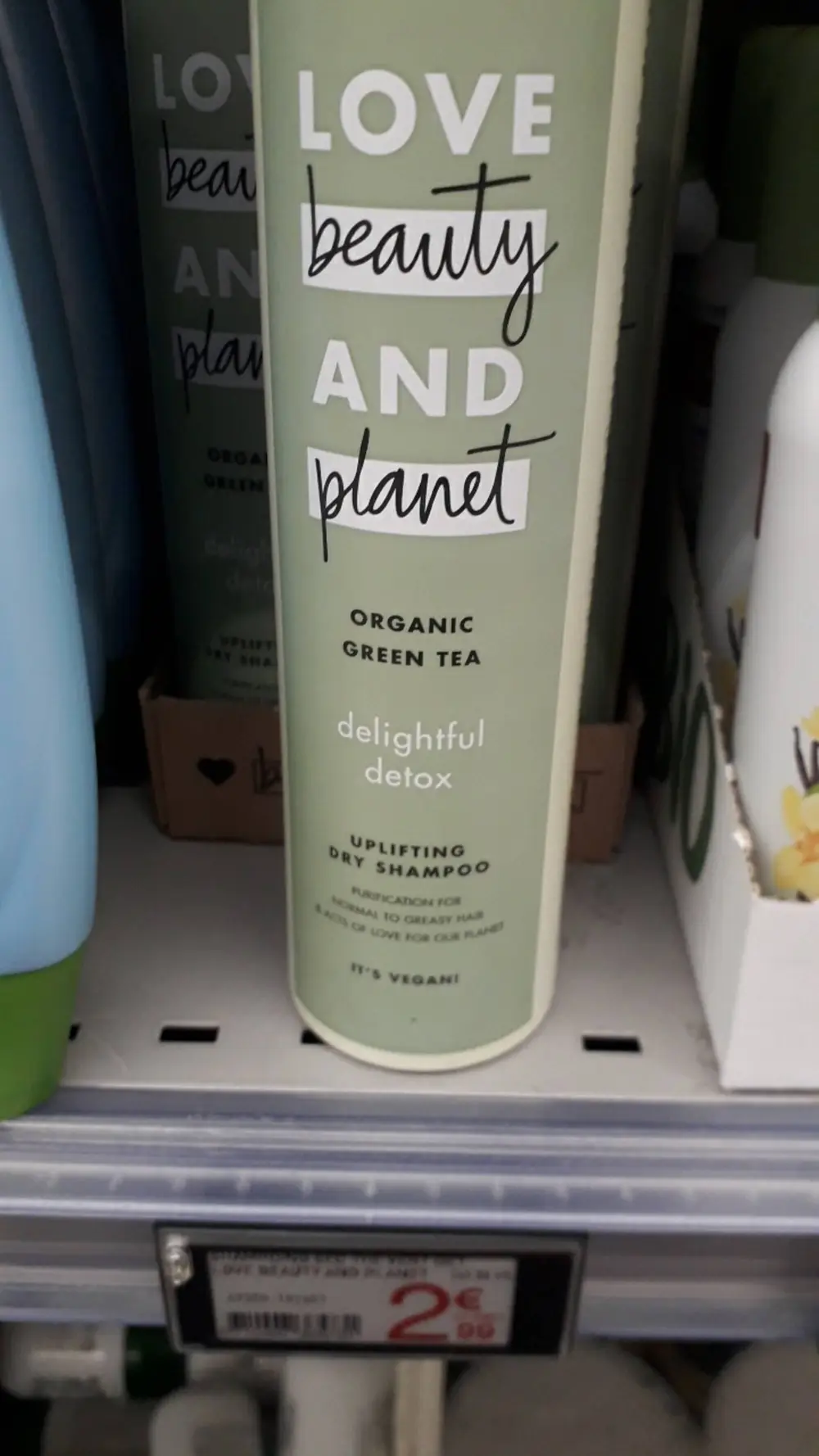 LOVE BEAUTY AND PLANET - Organic green tea - Uplifting dry shampoo