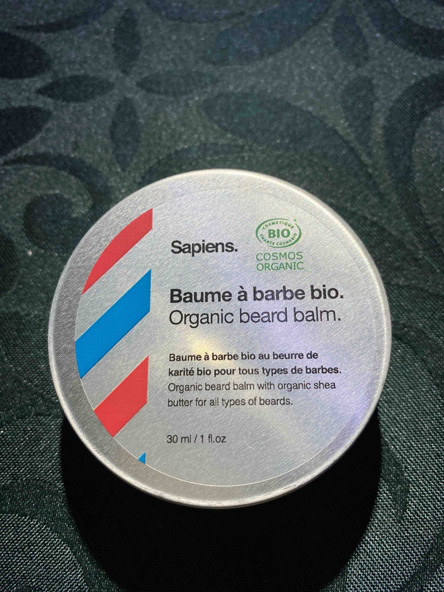 SAPIENS - Baume à barbe bio au beurre de karité bio