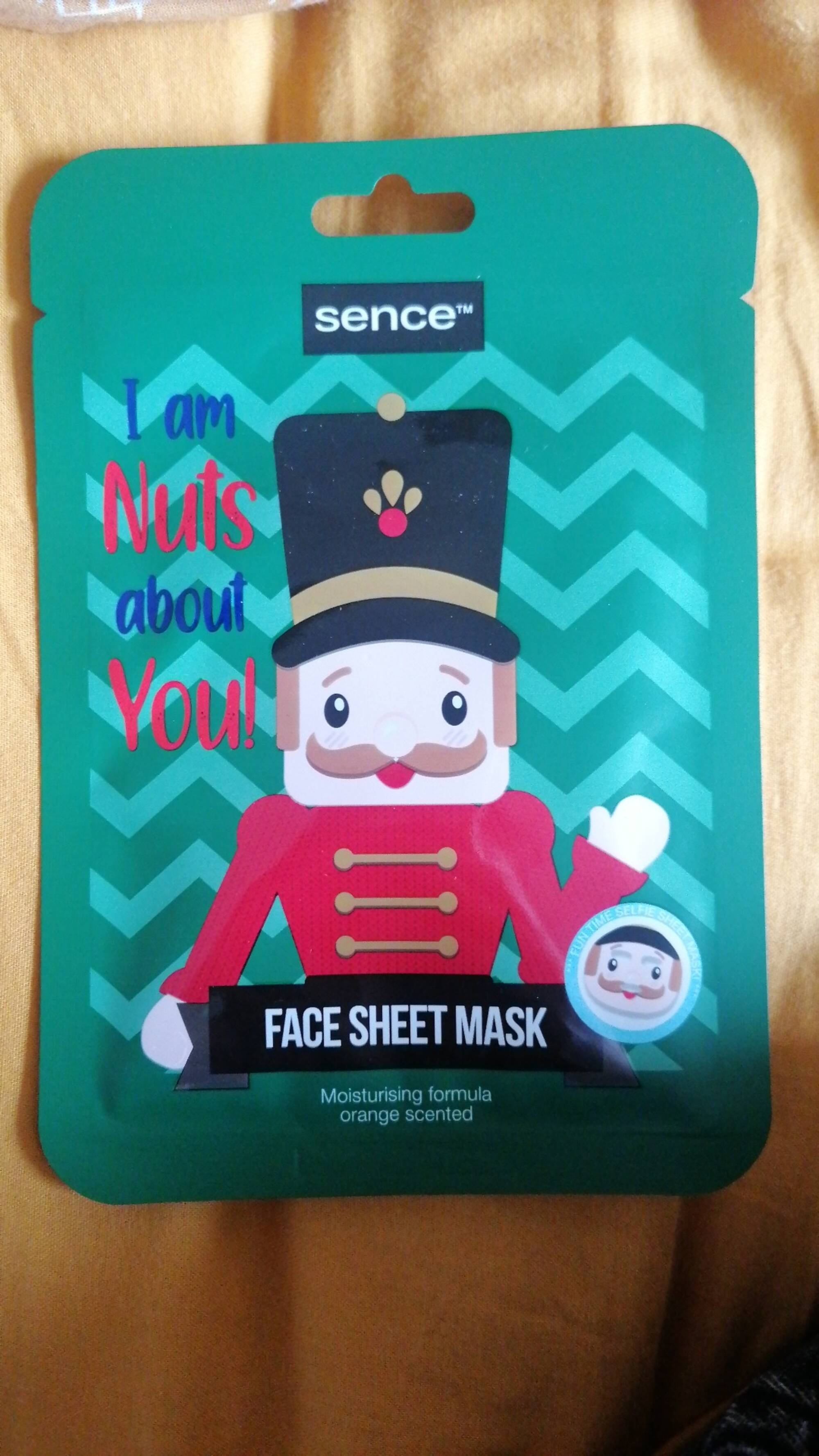 SENCE - I am nuts about you - Face sheet mask 