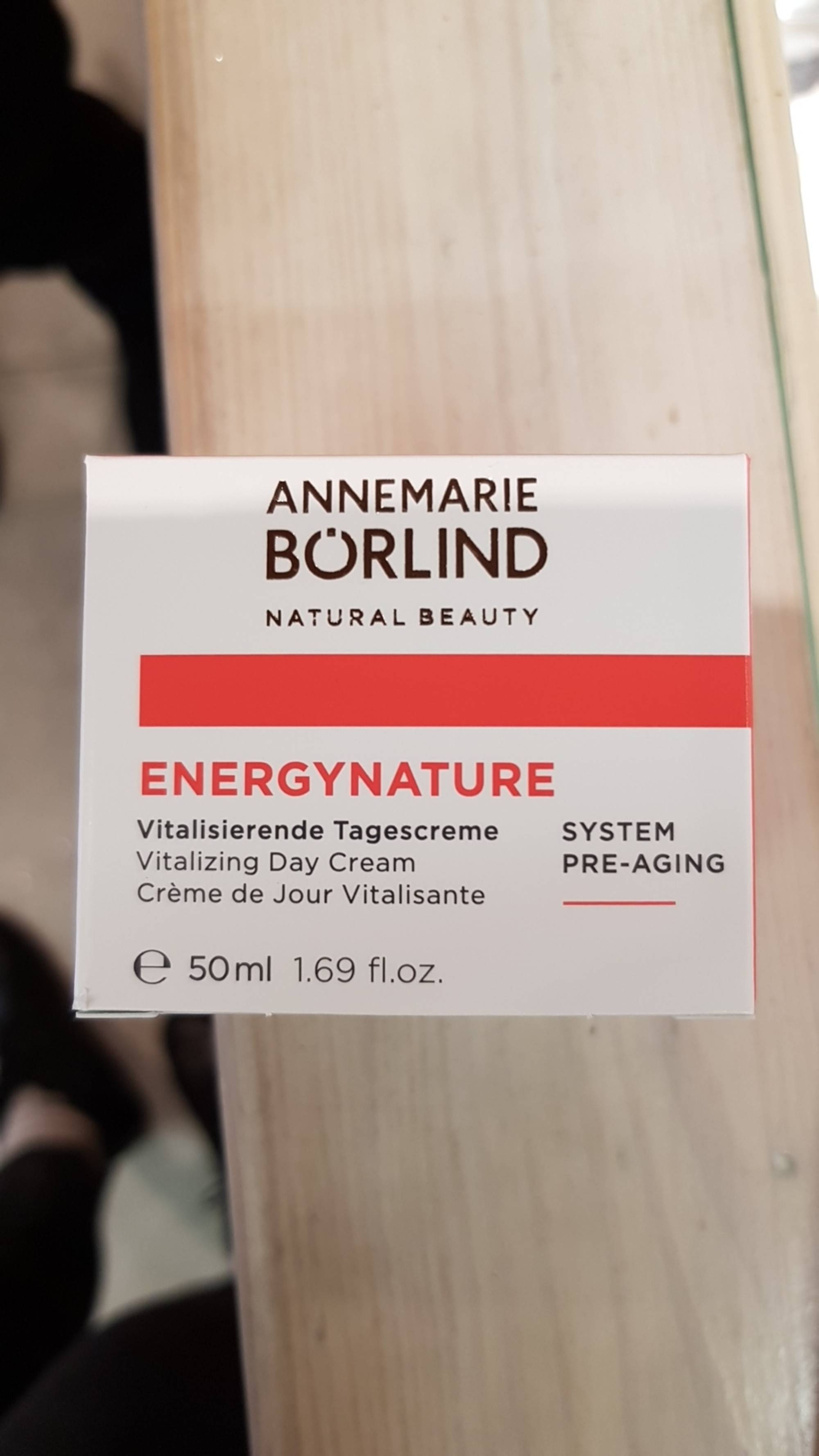 ANNEMARIE BÖRLIND - Energy Nature - Crème de jour vitalisante