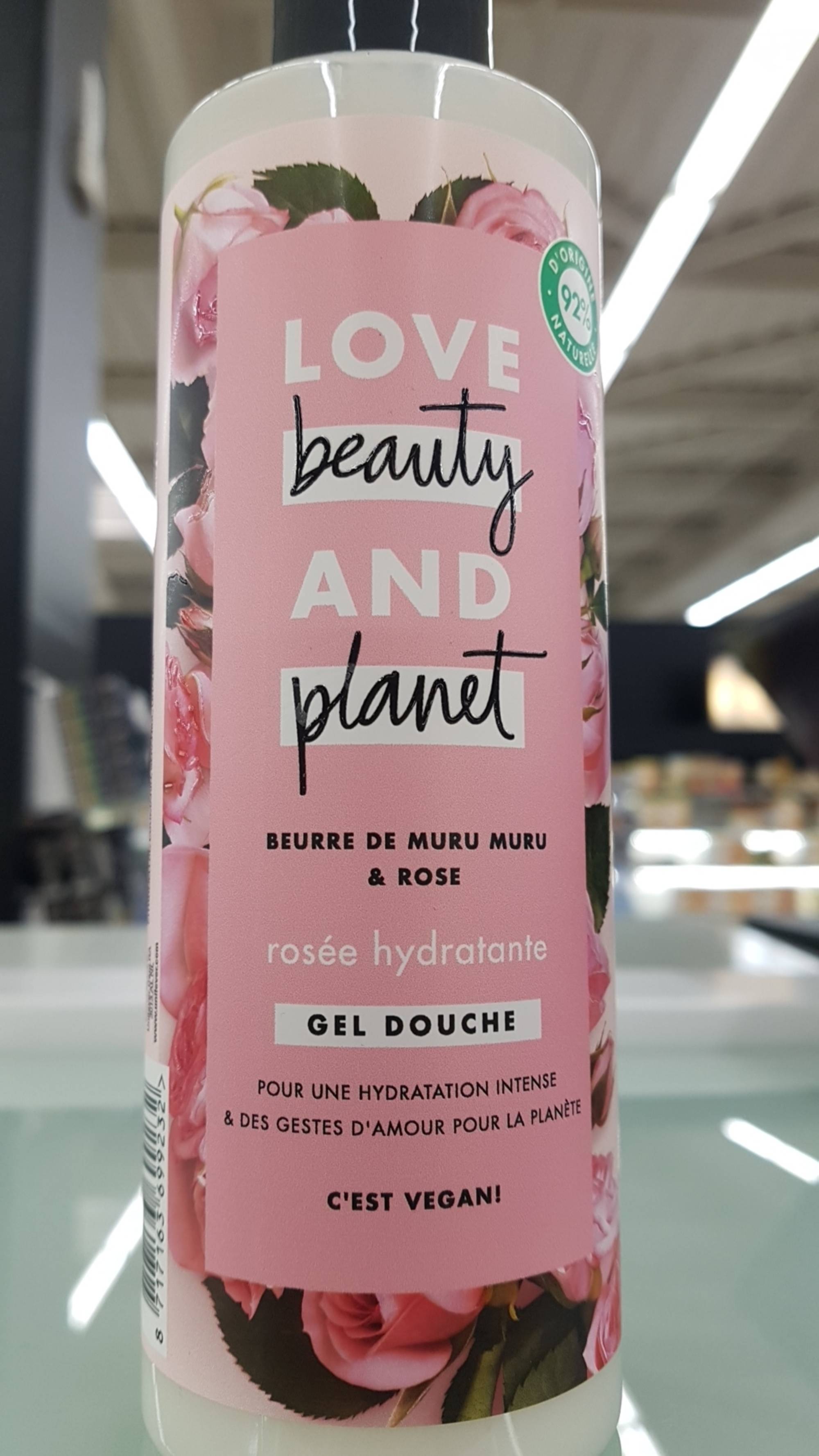 LOVE BEAUTY AND PLANET - Rosée hydratante - Gel douche beurre de muru muru & rose