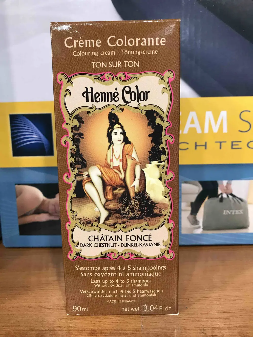 HENNÉ COLOR - Crème colorante ton sur ton châtain foncé 