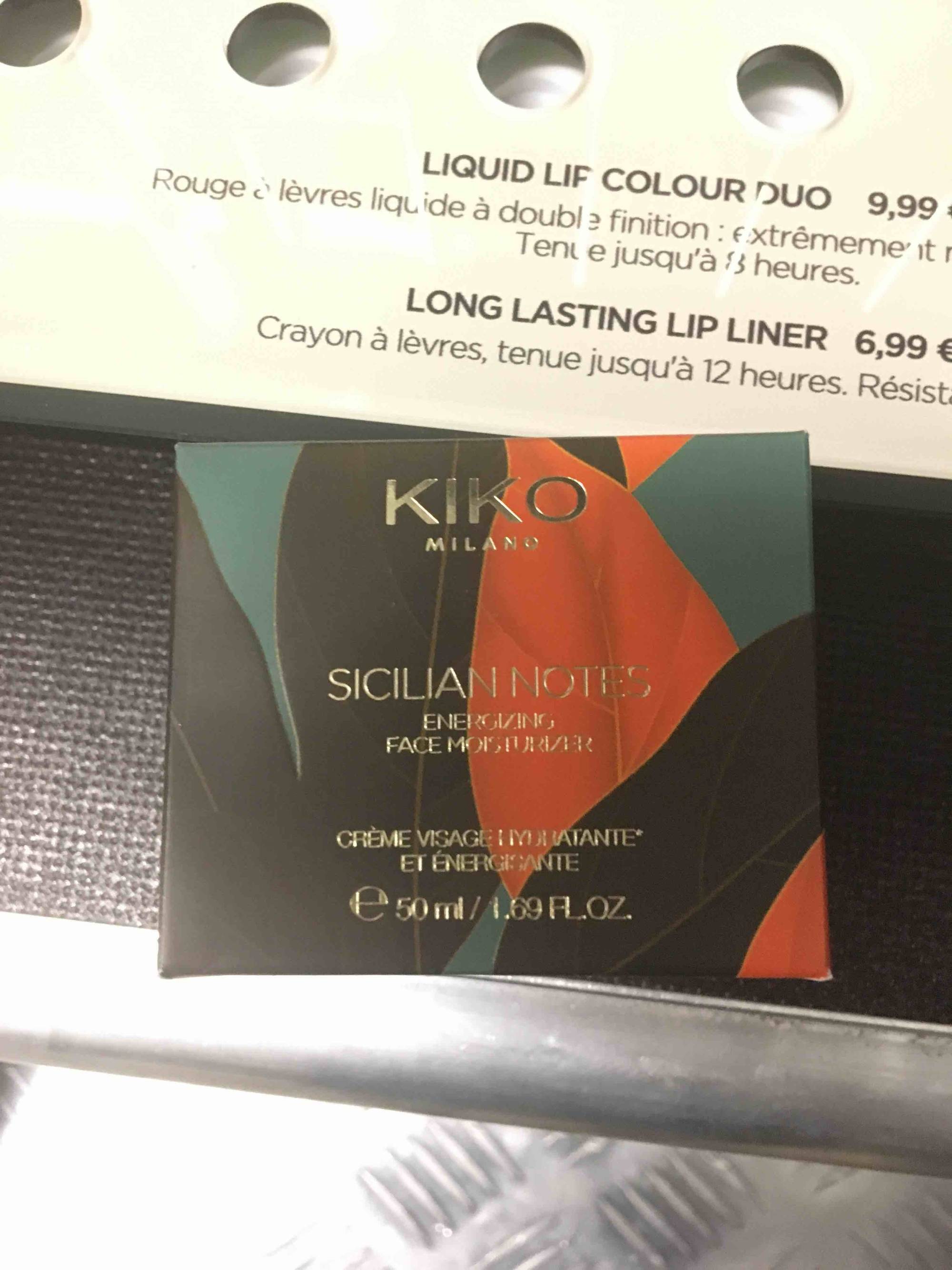 KIKO - Sicilian notes - Crème visage hydratante et énergisante