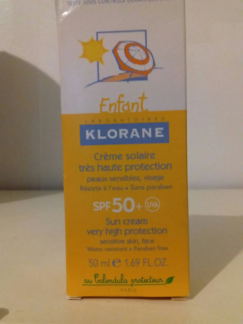 KLORANE - Enfant - Crème solaire très haute protection spf 50+