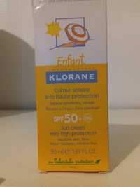 KLORANE - Enfant - Crème solaire très haute protection spf 50+