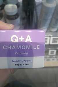 Q+A - Chamomile - Night cream