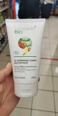 MONOPRIX - La beauté bio - Le gommage corps qui exfolie