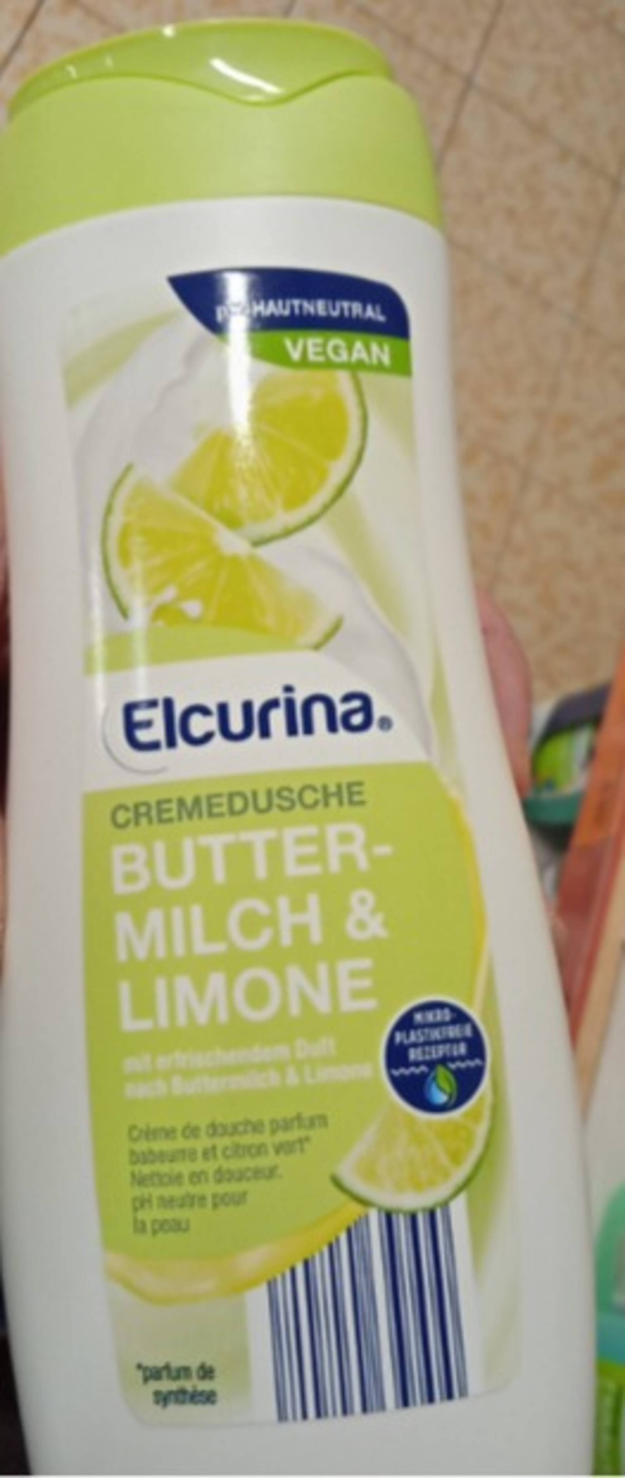 ELCURINA - Crème de douche parfum babeurre et citron vert