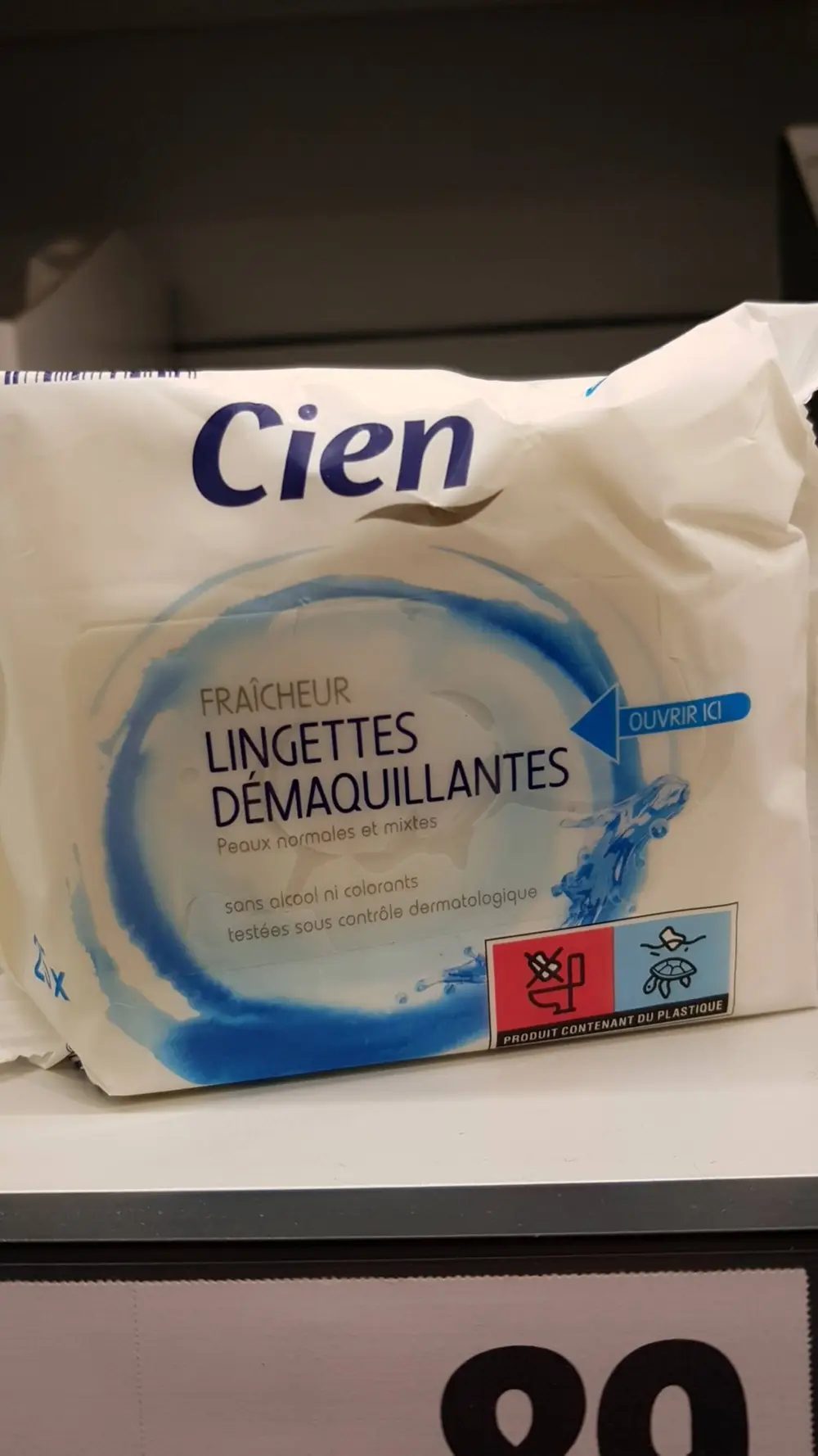 CIEN - Fraîcheur lingettes démaquillantes