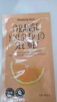 BEAUTYDEPT. - Orange you glad to see me - Sheet mask