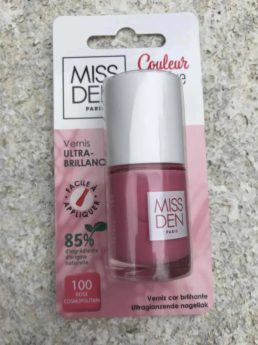 MISS DEN - Vernis ultra-brillance 100 rose cosmopolitain