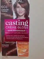 L'ORÉAL PARIS - Casting - Crème Gloss sans ammoniaque soins au miel 603 Caramel tendre