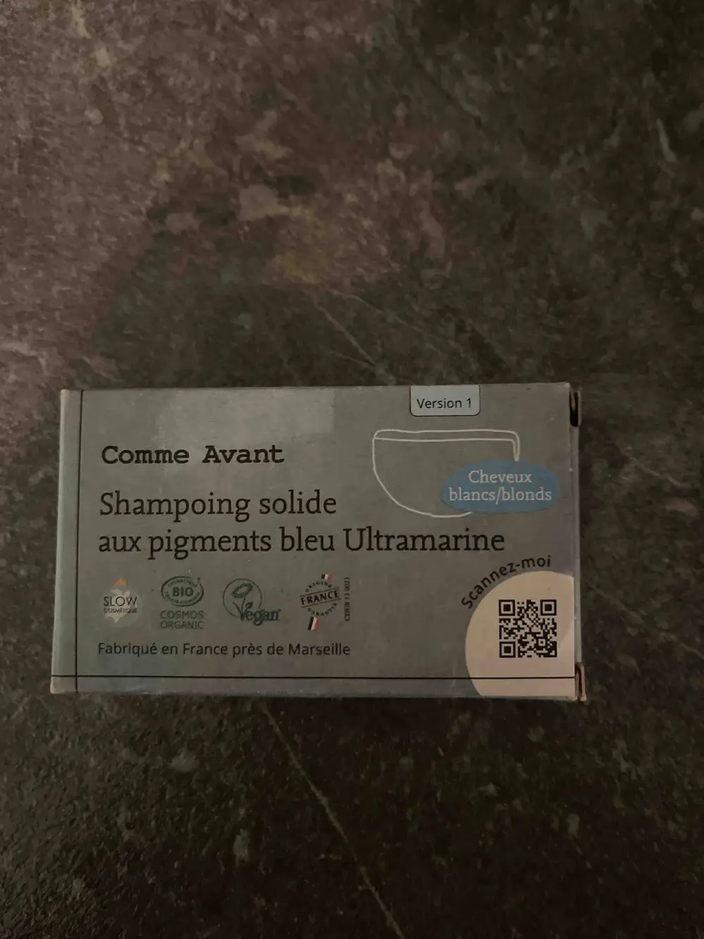 COMME AVANT - Shampoing solide aux pigment bleu ultramarine