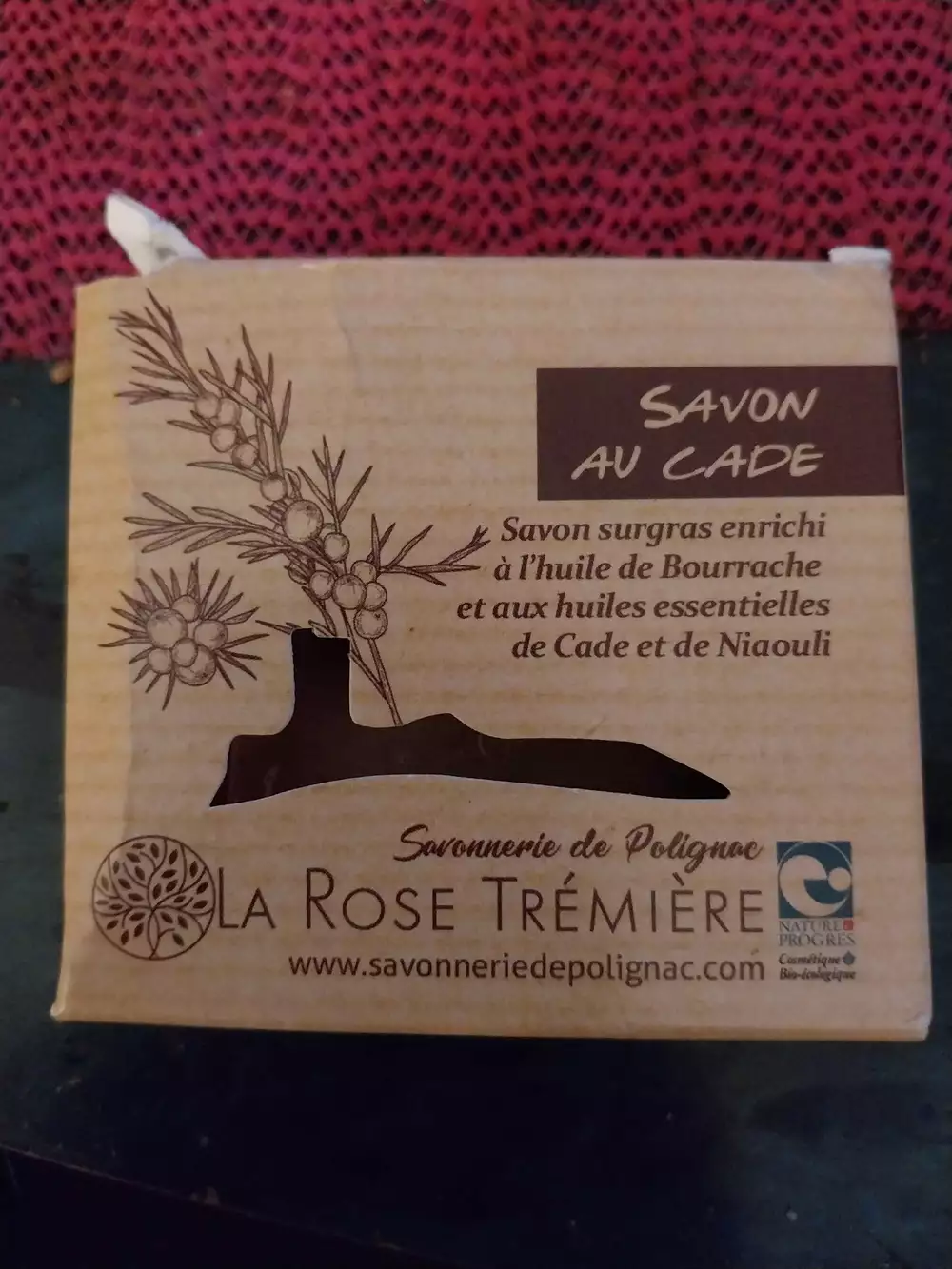 SAVONNERIE DE POLIGNAC - La rose trémière - Savon au cade